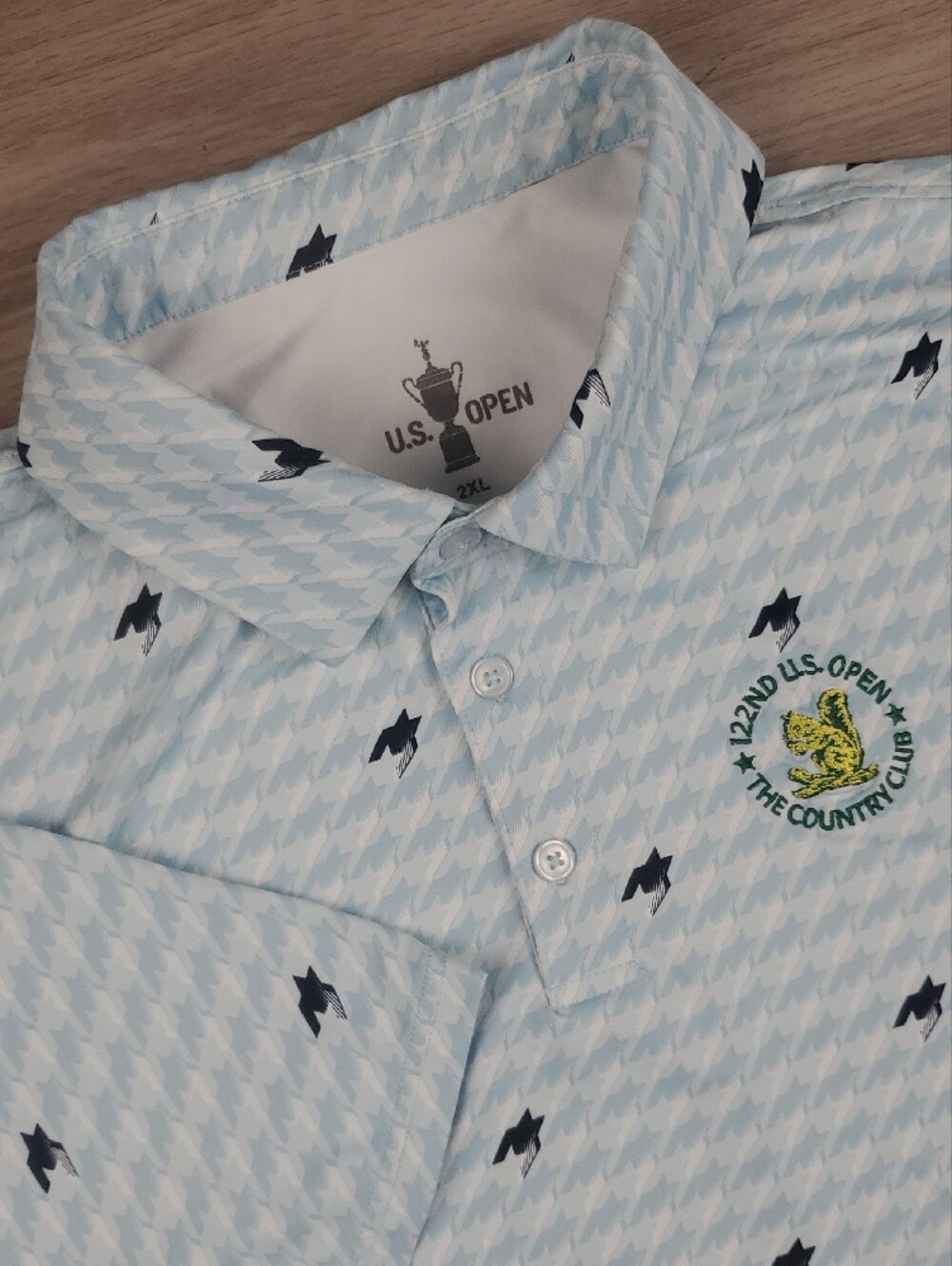 U.S. Open 122nd The Country Club Golf Polo 2XL Blue White